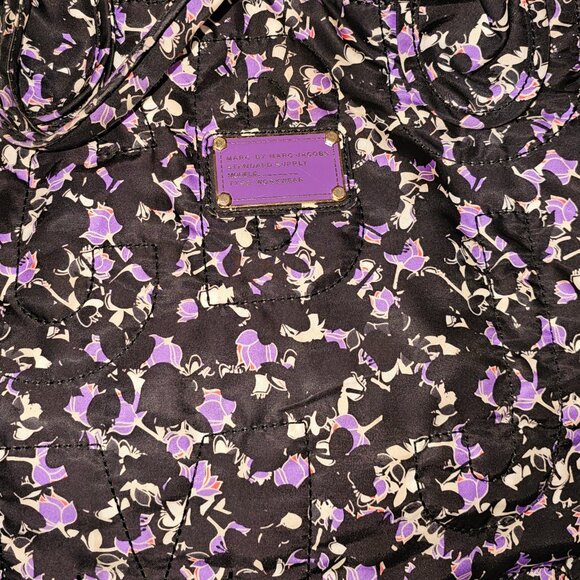 MARC by MARC JACOBS Nylon Black Floral Tote Bag *must have* - Picture 4 of 9